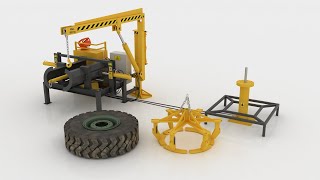 Run Flat tire Changer Machine Workshop  Model