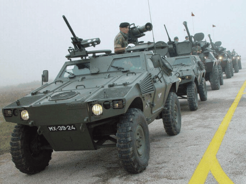 Panhard VBL Military Vehicle in Duty